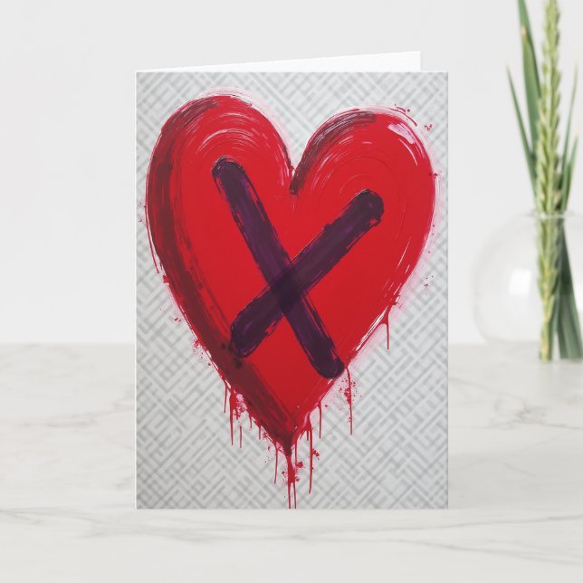 Crossed Out Love Card (Front)