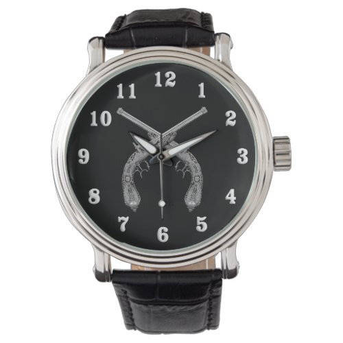 Crossed Pistols Black Watch