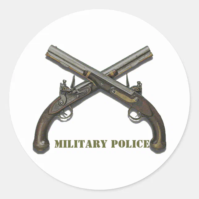 military police crossed pistols clipart