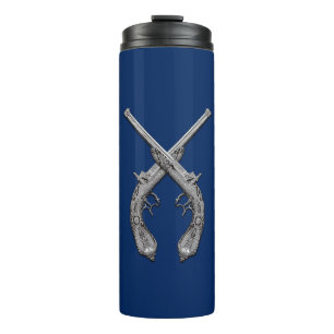 Crossed Pistols Navy Thermal Tumbler