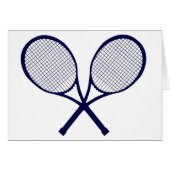 Crossed Rackets Silhouette (Front Horizontal)