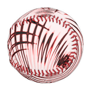 Crossed red and brown curves on light background baseball