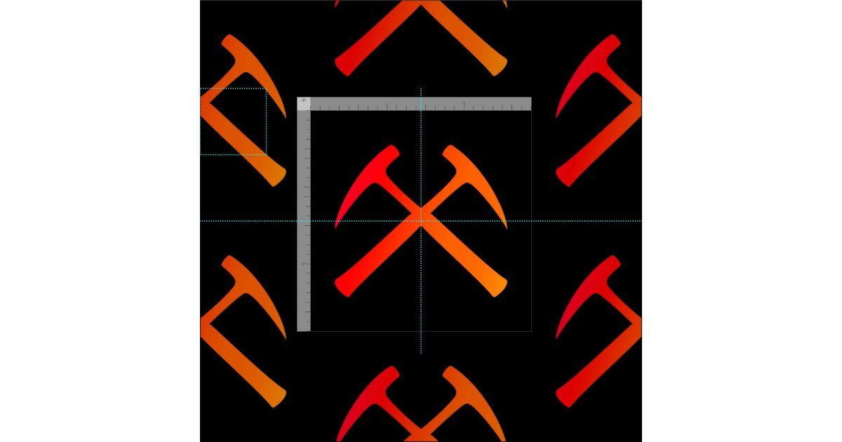Crossed Rock Hammers Fabric Zazzle