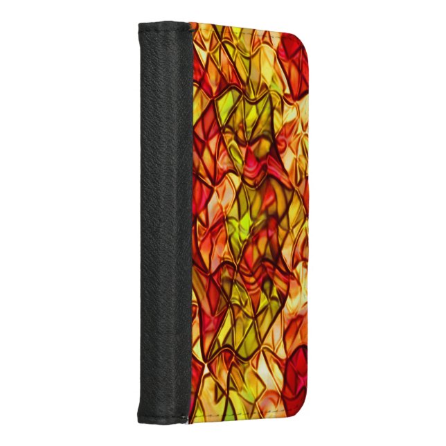 Crossed ropes hidden under some red awning fabric iPhone wallet case (Right)