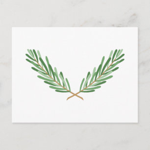 Crossed Rosemary Postcard