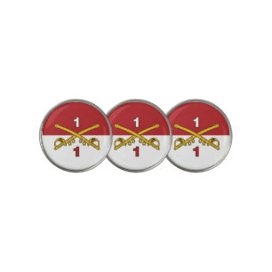 Crossed saber Cav Guidon Ball Marker