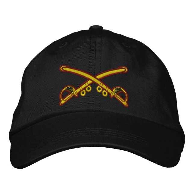 Crossed Sabers Ball Cap (Embroidered) (Front)