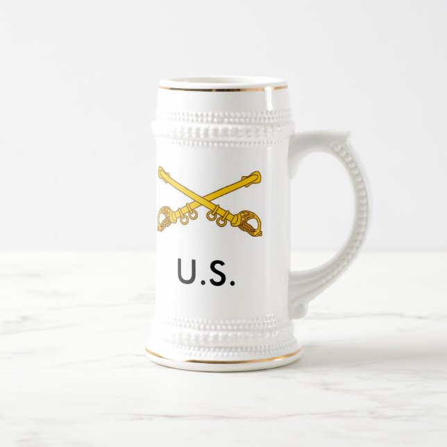 crossed sabers, U.S. Beer Stein (Right)