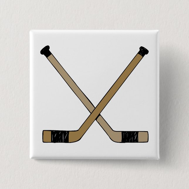 Crossed Sticks Button (Front)