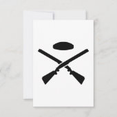 Crossed trap shooting shotguns (Front)