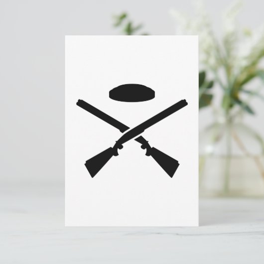 Crossed trap shooting shotguns (Standing Front)