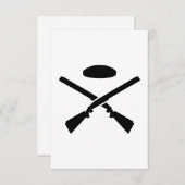 Crossed trap shooting shotguns (Front/Back)