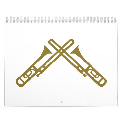 Crossed Trombone Calendar
