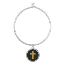 Crosses - Faux Mustard Gold on Black
