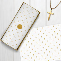 Crosses - Faux Mustard Gold on white