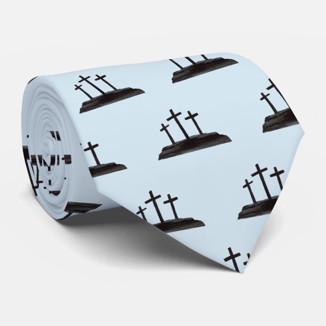 Crosses Neck Tie (Rolled)