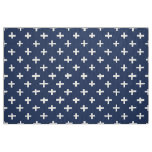 Crosses Pattern - Indigo Fabric