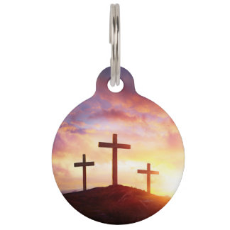 Crosses pet tag
