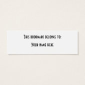 Crosses & Squares Blue - Bookmark (Back)