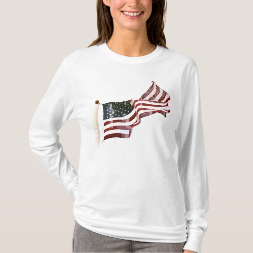 Crosses Within Old Glory _ Memorial Day T_Shirt