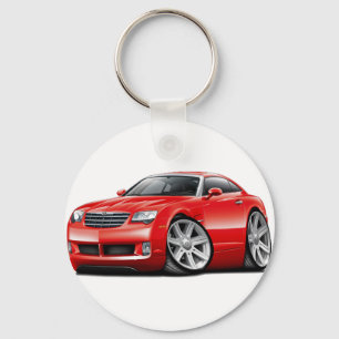 Crossfire Red Car Keychain
