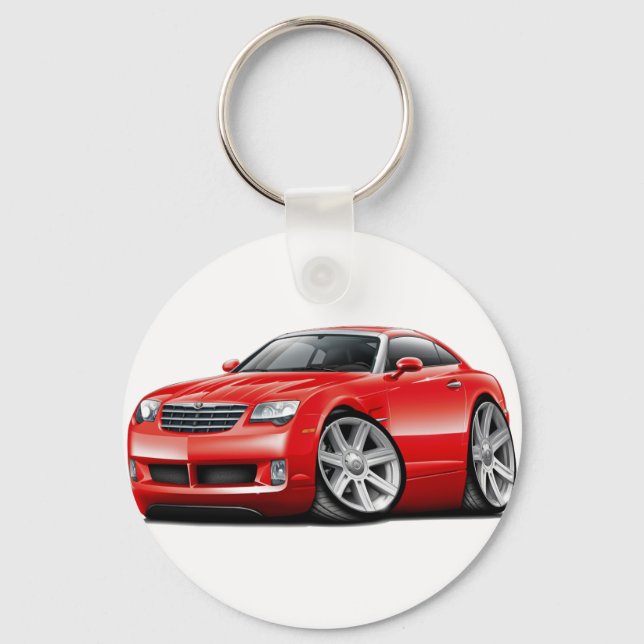 Crossfire Red Car Keychain (Front)