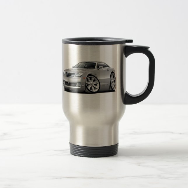 Crossfire Silver Car Travel Mug (Right)