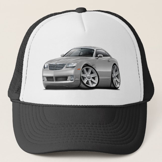 Crossfire Silver Car Trucker Hat (Front)