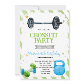 CrossFit Birthday party Invitation
