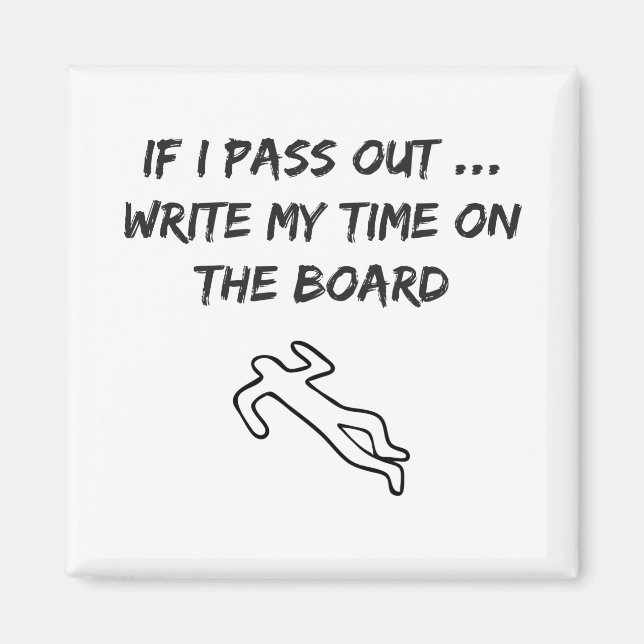 Crossfit-Inspired Novelty Fun Magnet (Front)