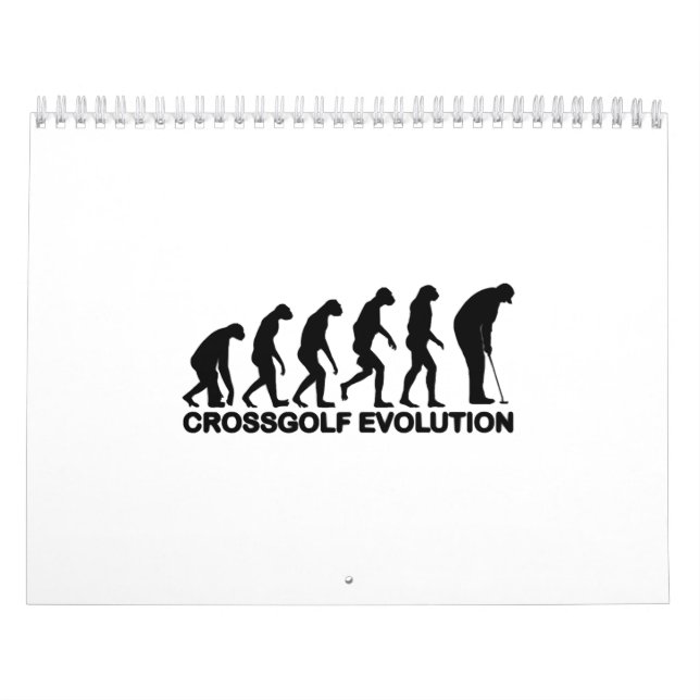 Crossgolf Evolution Golf Gifts for Golf Lovers Calendar (Cover)