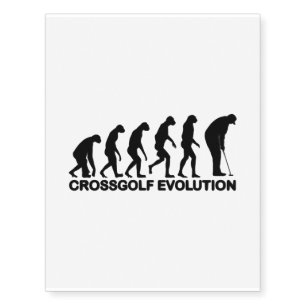 Crossgolf Evolution Golf Gifts for Golf Lovers Temporary Tattoos