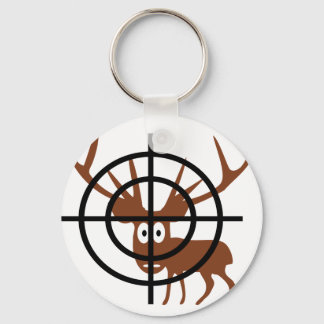Crosshair Deer Keychain