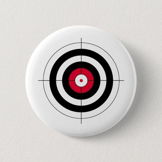 Crosshairs BullsEYE Target Pinback Button (Front)