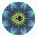 Crosshairs - Fractal Classic Round Sticker