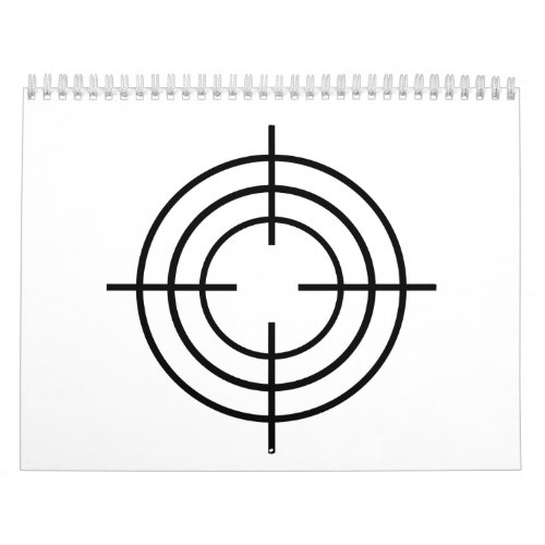 Crosshairs gun calendar