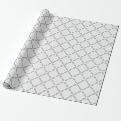 Crosshatch Grey Wrapping Paper