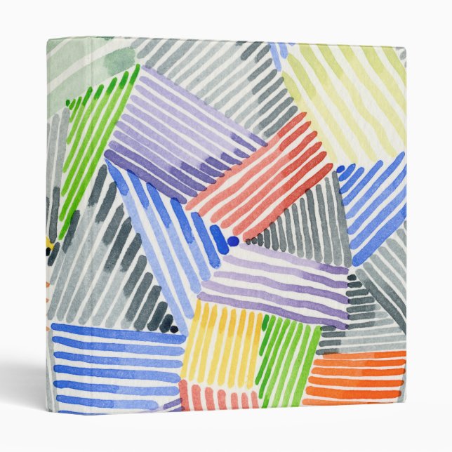 Crosshatch Quilt I 3 Ring Binder (Front/Spine)