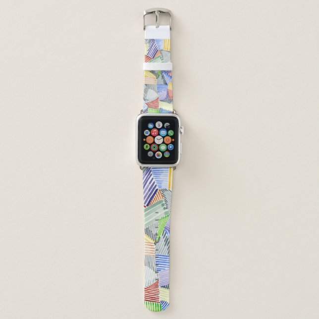 Crosshatch Quilt I Apple Watch Band (Front)