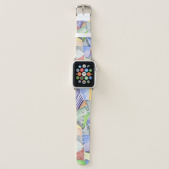 Crosshatch Quilt I Apple Watch Band (Front)