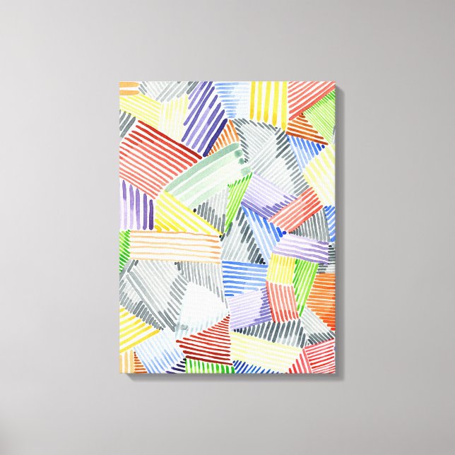 Crosshatch Quilt I Canvas Print (Front)