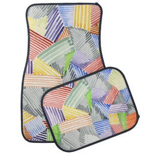 Crosshatch Quilt I Car Floor Mat