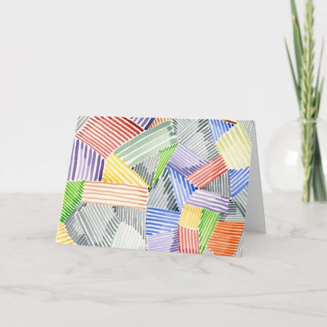 Crosshatch Quilt I Card (Front)