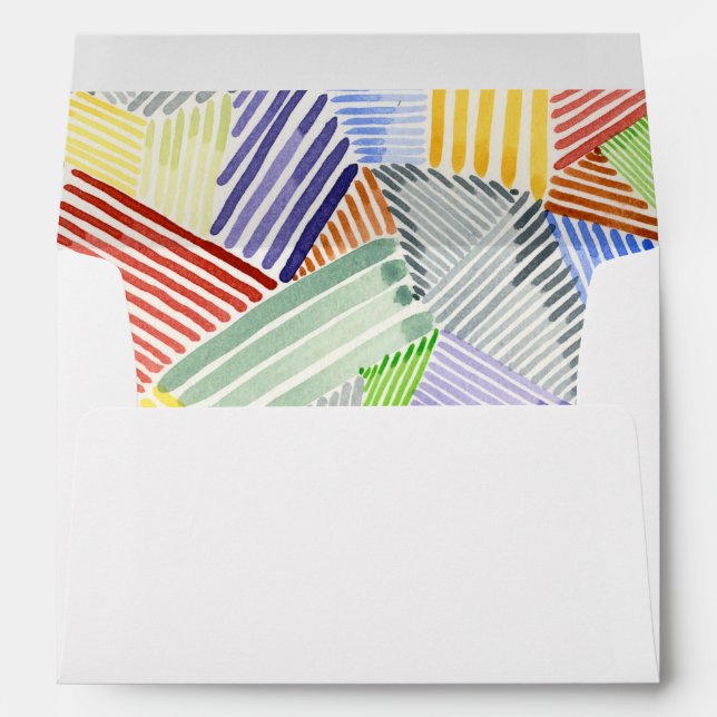 Crosshatch Quilt I Envelope (Back (Bottom))