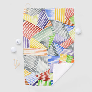Crosshatch Quilt I Golf Towel