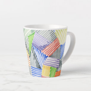Crosshatch Quilt I Latte Mug