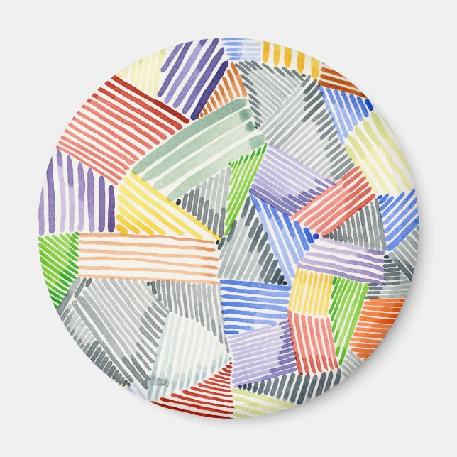 Crosshatch Quilt I Magnet (Front)