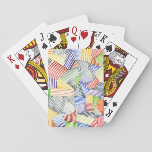 Crosshatch Quilt I Playing Cards