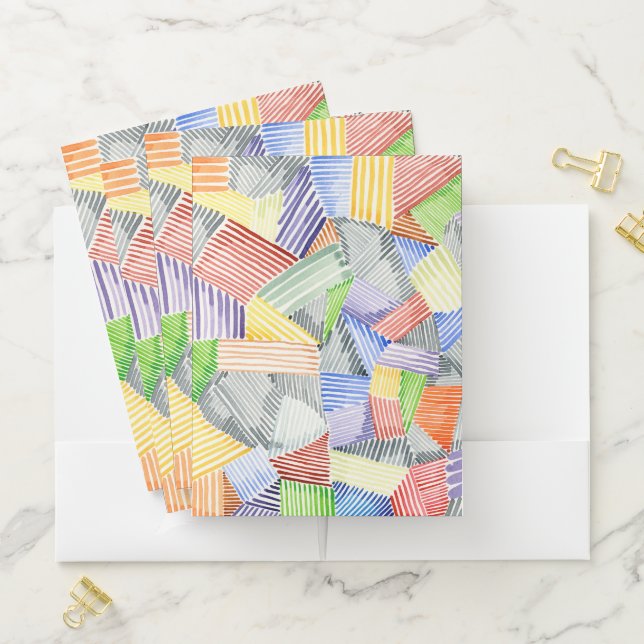 Crosshatch Quilt I Pocket Folder (In Situ)