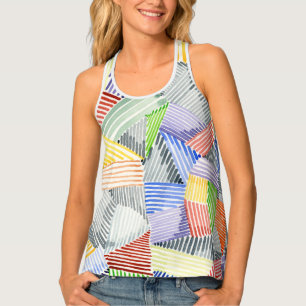 Crosshatch Quilt I Tank Top